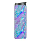 Aquamarine en Amethyst Crystal Thermosbeker (Gedraaid links)