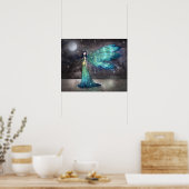 Aquamarine Eve Celestial Gothic Fairy Art Print (Keuken)