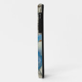 Aquamarine Floral Case-Mate iPhone Case (Achterkant/links)