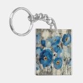 Aquamarine Floral Sleutelhanger (Voorkant Links)