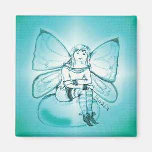 Aquamarine fridge magnet magneet