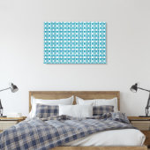 Aquamarine Gemstone Art Sky Blue Canvas Afdruk (Insitu (Slaapkamer))