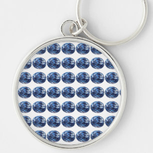 Aquamarine Gemstone, Sky Blue Sleutelhanger