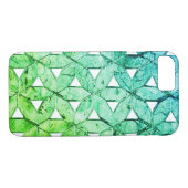 Aquamarine-groene mozaïek | Levensbloem Case-Mate iPhone Case (Achterkant (Horizontaal))
