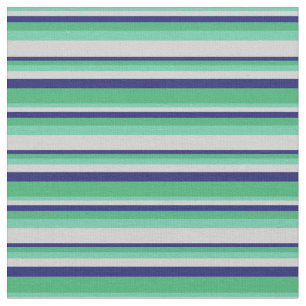 Aquamarine, lichtgrijs, middernacht blauw en Zee g Stof