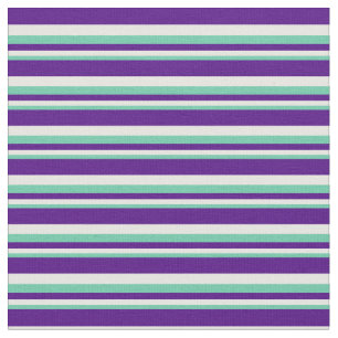 Aquamarine, Mint Cream & Indigo Pattern Stof