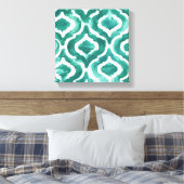 Aquamarine Motif IV Canvas Afdruk (Insitu (Slaapkamer))