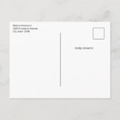 Aquamarine Ocean Tropical Beach Scenic Birthday Uitnodiging Briefkaart (Achterkant)