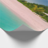 Aquamarine Ocean Tropical Beach Scenic Cadeaupapier (Hoek)