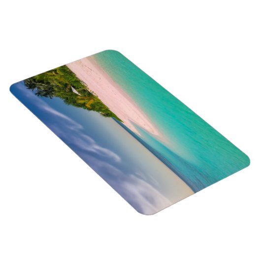 Aquamarine Ocean Tropical Beach Scenic Magneet (Rechterzijde)