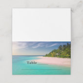 Aquamarine Ocean Tropical Beach Scenic Table (Buitenkant ongevouwen)