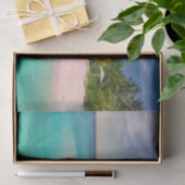 Aquamarine Ocean Tropical Beach Scenic Tissuepapier (Geschenk)