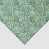 Aquamarine Seafoam Aqua Water Patchwork Tissuepapier (Detail)