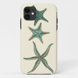 Aquamarine Triple Starfish iPhone 11 Hoesje