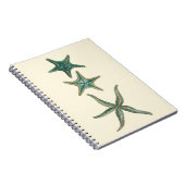 Aquamarine Triple Starfish Notitieboek (Rechterzijde)