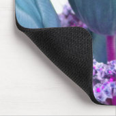 Aquamarine Tulips Mousepad Muismat (Hoek)