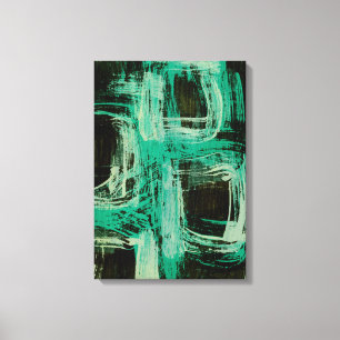 Aquamarine Windows I Canvas Afdruk