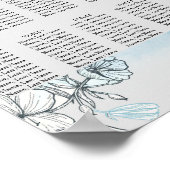 Aquarel 10 Tafels Stoelenindeling Poster Uithangbo (Hoek)