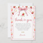 Aquarel Aardbei Verjaardag Bedankt  (Voorkant)