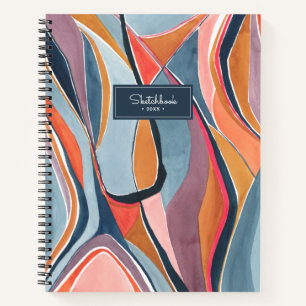 Aquarel Abstract Schilderen Doodle Schetsboek Notitieboek