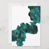 Aquarel Anastasia Zwart & Groen Uitnodiging (Achterkant)