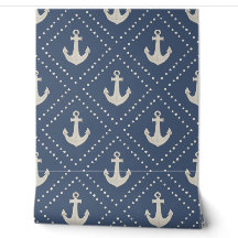 Aquarel Anker Diamant Navy Kust