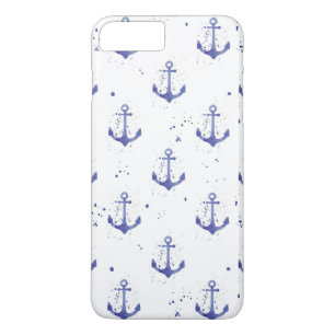 Aquarel Anker Patroon 2 iPhone 8 Plus / 7 Plus Hoesje