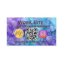 Aquarel Bedankje Zakelijk Instagram QR Code