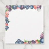 Aquarel bessen - zoete bes tekst bedankjes labels (Achterkant)