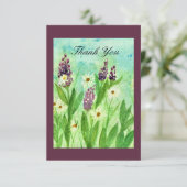 Aquarel Bloem Bedankkaart (Staand voorkant)