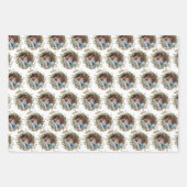 Aquarel Bloem Bruiloft Inpakpapier Vellen (Voorkant)