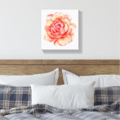 Aquarel Bloem canvas Afdruk (Insitu (Slaapkamer))