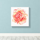 Aquarel Bloem canvas Afdruk (Insitu (Houten vloer))