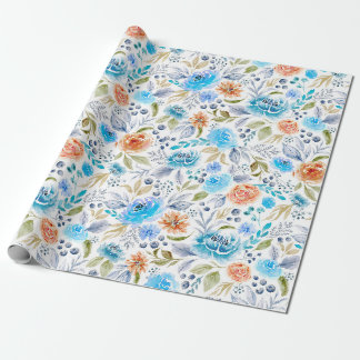 Aquarel Bloemboeket Inpakpapier