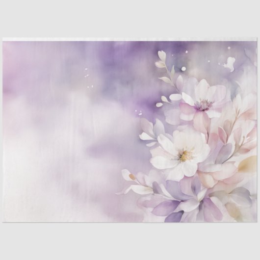 Aquarel Bloemen 18b Decoupage Tissuepapier (Voorkant)