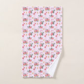 AQUAREL BLOEMEN BAD HANDDOEK (Handdoek)