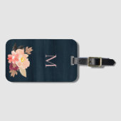 Aquarel bloemen bagagelabel (Voorkant (horizontaal))