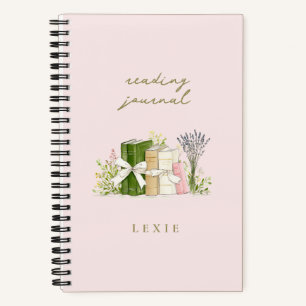 Aquarel Bloemen Boeken & Strikken Leesdagboek
