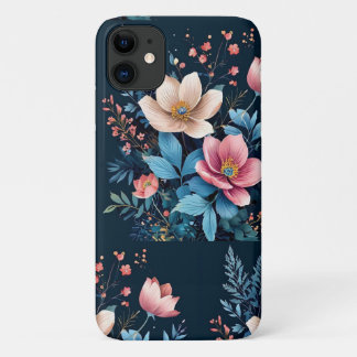 Aquarel bloemen iPhone 11 hoesje