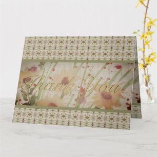 Aquarel Bloemen Elegant Kaart