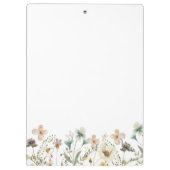 Aquarel Bloemen Klembord (Achterkant)