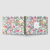 Aquarel Bloemen | Monogram | Weddenschap Gastenboek (Volledig)