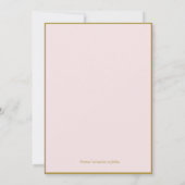 Aquarel bloemgrens Foto Save the Date (Achterkant)