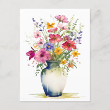 Aquarel Boeket Bloemen