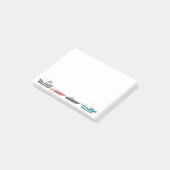 Aquarel boten schepen schilderkunst kunst post-it® notes (Schuin)