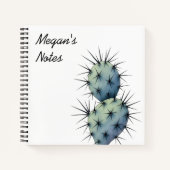 Aquarel cactus notitieboek (Voorkant)