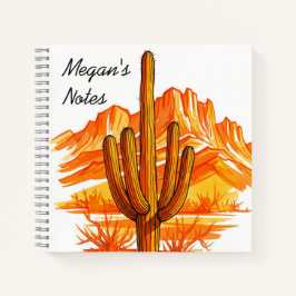 Aquarel cactus notitieboek