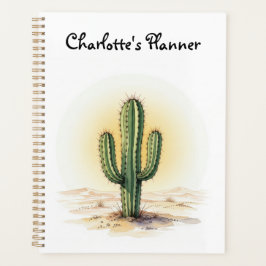 Aquarel cactus planner