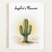 Aquarel cactus planner (Voorkant)