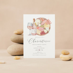 Aquarel Charcuterie Kaasplank Verlovingsfeest Kaart